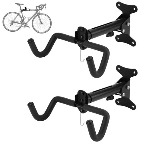 Cyfie Wall Mount Bike Storage Rack Garage Foldable Bicycle Hanger Hook Holder For Hanging