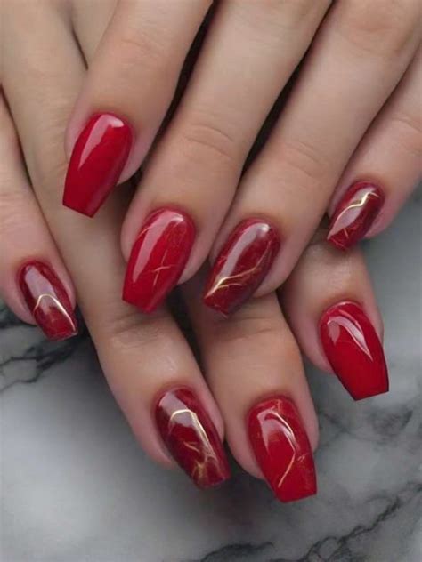 55 Chic Red Marble Nail Designs And Ideas Sarah Scoop