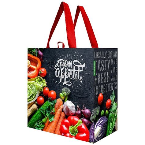 Customize Logo Printed Eco Friendly Fabric Large Substantial Grocery