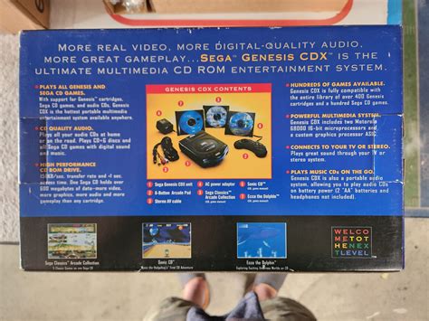 Sega Genesis Cdx Console Brand New Cib Very Rare Minty And All