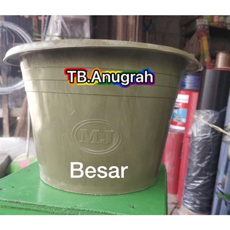 Jual Ember Plastik Hijau Ember Cor Anti Pecah Ember Bangunan Sedang