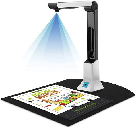 Document Camera Scanner for Teachers Portable Book Scanner Capture Size ...