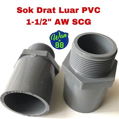 Jual Sok Drat Luar Pvc Aw Scg Shopee Indonesia