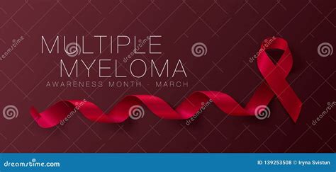 Multiple Myeloma Awareness Calligraphy Poster Design Realistic