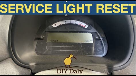 How To Reset Citroen C2 Service Light Reset Youtube