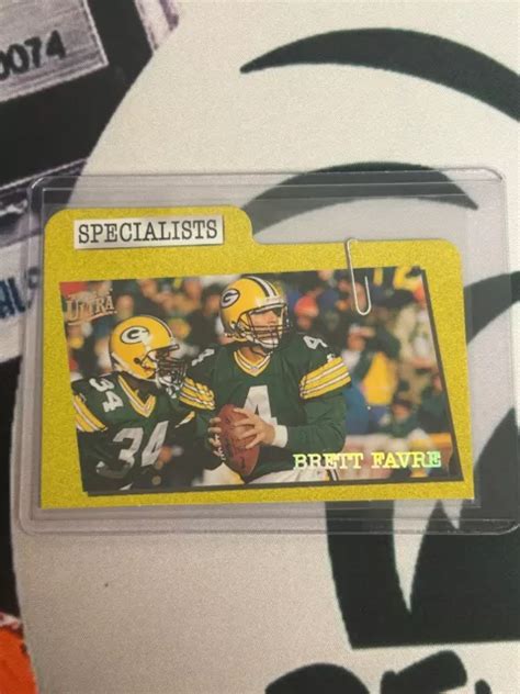 1997 FLEER ULTRA Specialists ULTRA Brett Favre 5 Green Bay Packers EUR