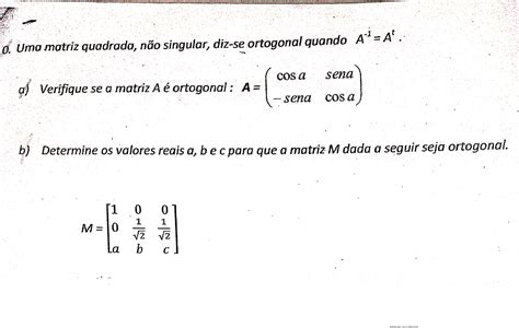 Ficha Matrizes Lgebra Linear Respostas Lessa Upe Lgebra Linear I