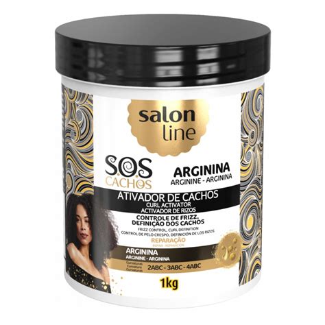 Salon Line Ativador De Cachos Sos Cachos Arginina Kg Beleza Low Cost