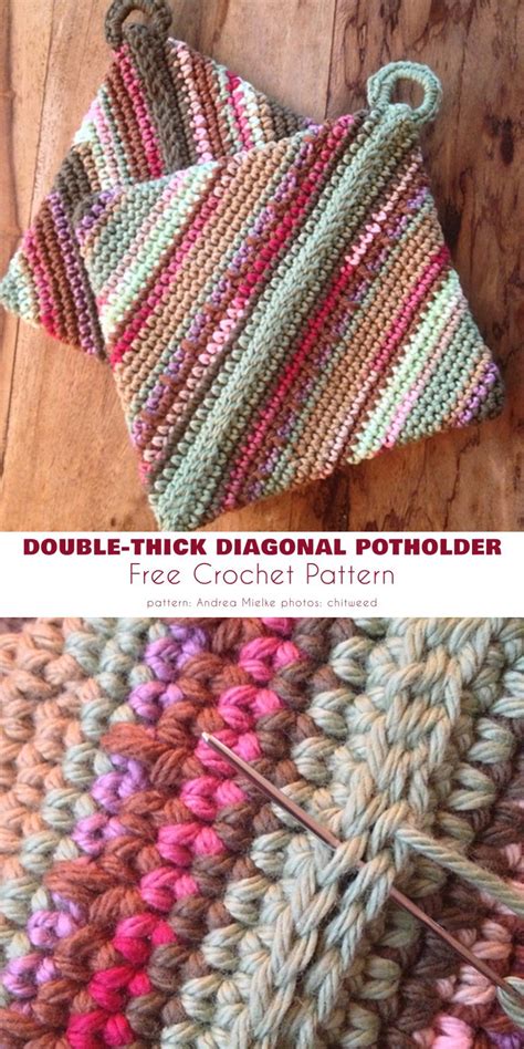 Double Thick Potholder Free Crochet Patterns Artofit