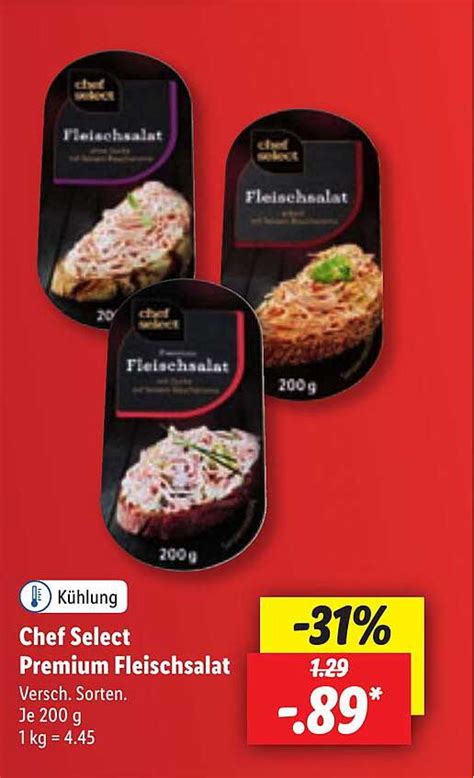 Chef Select Premium Fleischsalat Angebot Bei Lidl Prospekte De