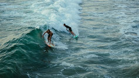 Surfers On Wave · Free Stock Photo