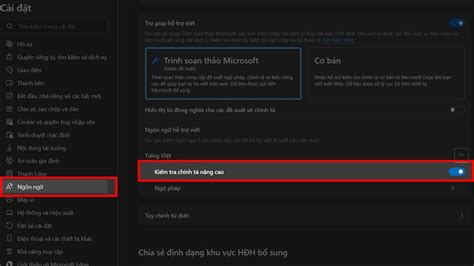 Cách bật kiểm tra chính tả trong Microsoft Edge để có những câu từ