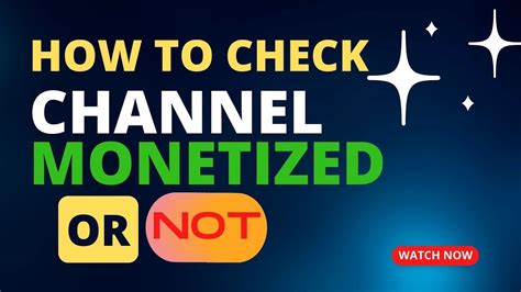 How To Check Channel Monetized Or Not Youtube Channel Monetization