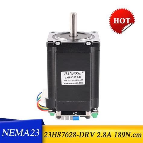 Free Shipping 23hs7628 Drv Nema23 Stepper Motor 2 8a Four Wire Stepping