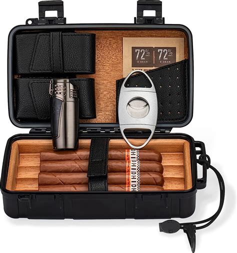 Amazon Citree Estuche De Humidor De Viaje Para Cigarros Caja De