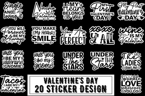 Valentines Day Sticker Design Bundle Vo Graphic By Tshirt Bundle