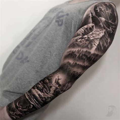 Stunning Full Sleeve Tattoo Design