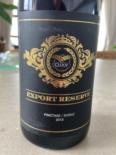 Cloof Export Reserve Pinotage Shiraz Vivino