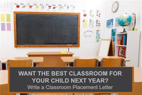 How To Write A Letter For Classroom Placement Or Teacher Request With