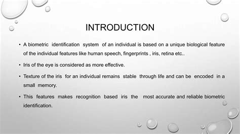 Effective Biometric System With Using Of Iris Detection Pptx