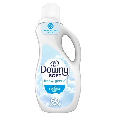 Downy Ultra Free And Gentle He Liquid Fabric Softener 60 Loads 44 Oz