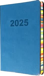 Collins Edge Rainbow Diary A Week To View Planner Light Blue