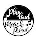 Custom Marching Band Decal Play Loud March Proud Decal Band Sticker