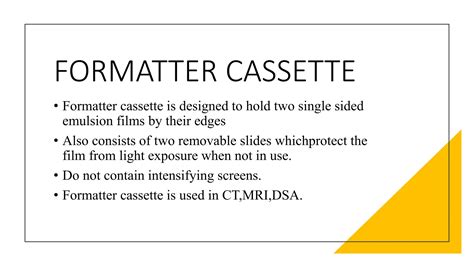 Cassette Types Of Cassette And Intensifying Screen Pptx