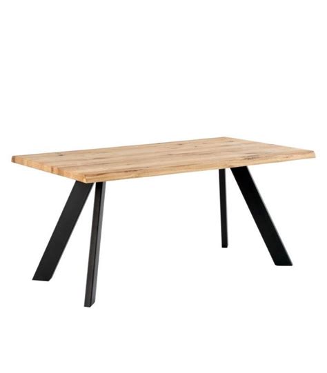 Mesa Comedor Lucina 200 Cm Roble Negro Factormueble