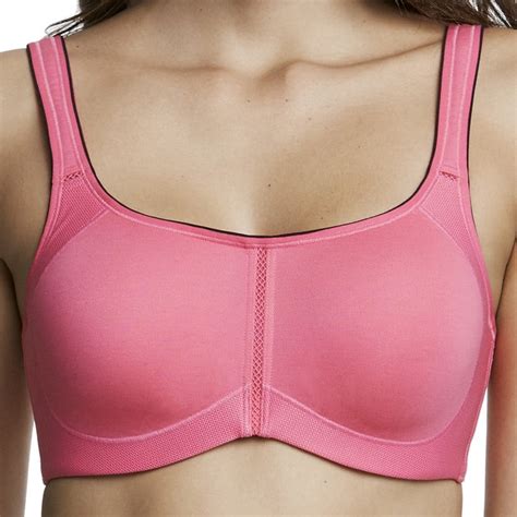 Dominique Womens Zoe Pro Max Support Convertible Racerback Bra 32b 44i 6100 Pink 44b