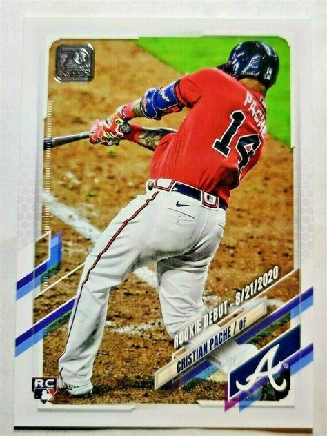 2021 Topps Update Base US295 Cristian Pache Atlanta Braves RD RC