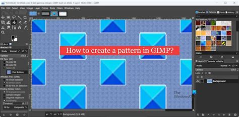 How To Create A Pattern In Gimp