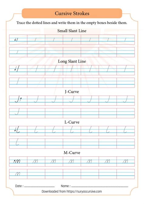 Free 15 Day Cursive Writing Course → Cursive Strokes