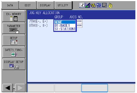 key allocation yaskawa motoman
