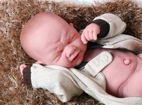 Reborn Baby Boy Crying Doll Inch Preemie Newborn W Etsy Reborn