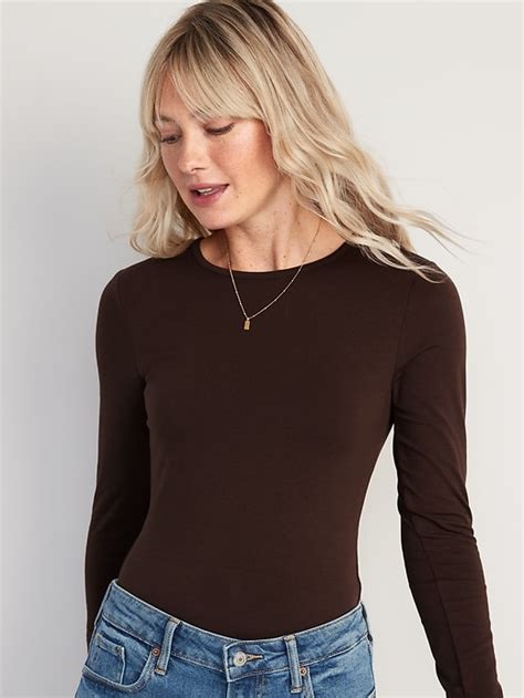 Long Sleeve Jersey Bodysuit For Women Old Navy Wishupon