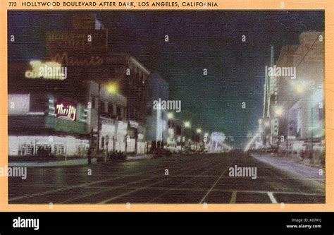 Hollywood Boulevard Los Angeles Road Hi Res Stock Photography And