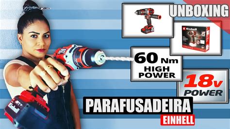 PARAFUSADEIRA E FURADEIRA À BATERIA MOTOR BRUSHLESS EINHELL TE CD