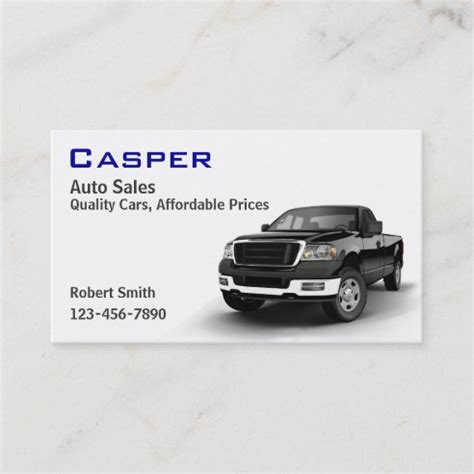 Car Dealer Business Cards - Business Card Printing | Zazzle