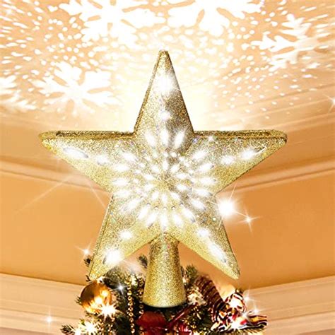 Make Your Holiday Tree Sparkle With A Gold Glitter Tree Topper