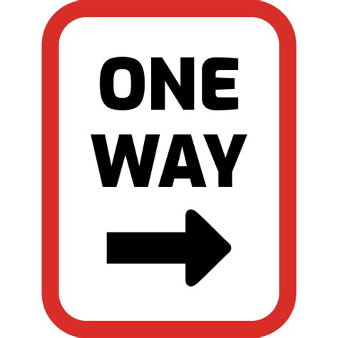 One Way Traffic Sign icon SVG Vector & PNG Free Download | UXWing