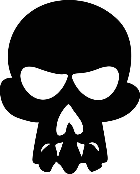 Skull Silhouette Vector 40866756 Vector Art at Vecteezy