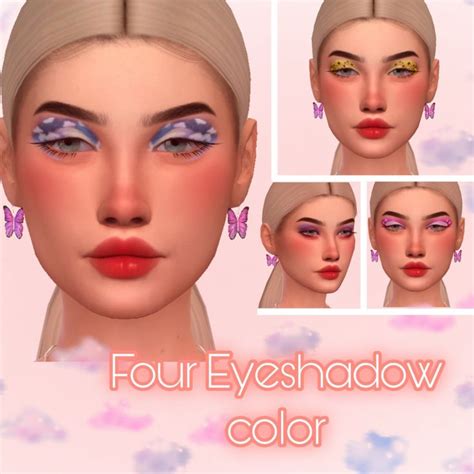 The Sims 4 Eye Shadow Aesthetic Sims 4 Cc Makeup Makeup Cc Sims