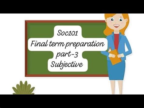 Soc Final Term Preparation Part Subjective Youtube