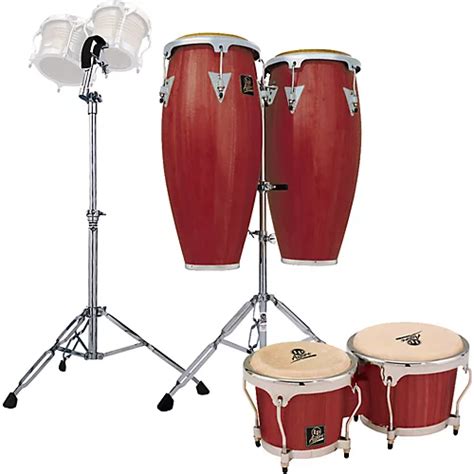 Lp Darkwood Aspire Conga Set With Bongos And Stand Musicians Friend