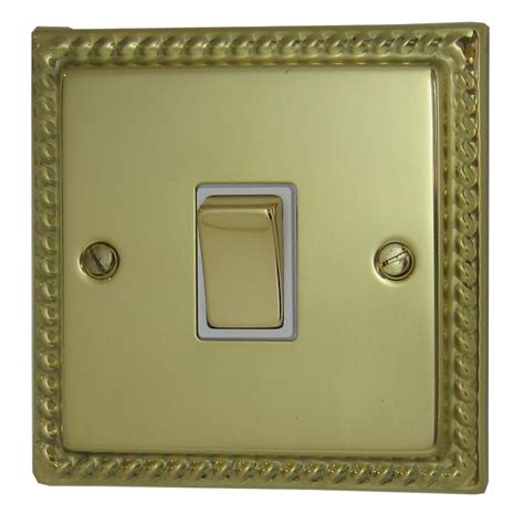 Georgian Polished Brass Sockets And Switches From Socket Store