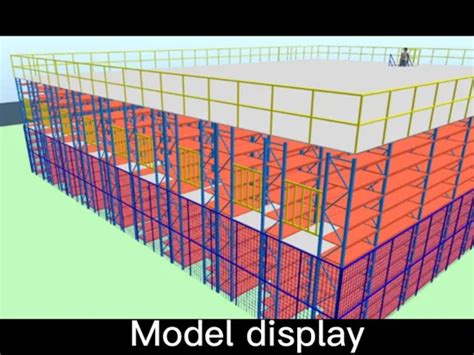 Heavy Duty Stacking Galvanized Automatic Warehouse Storage Mezzanine