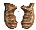 Smith Wesson K Frame Combat Tigerwood Grips Checkered With Medallions