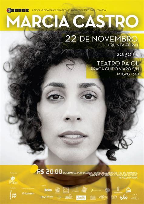 Flyer Marcia Castro Marcia Castro Cantora Daryan Dornelles Flickr