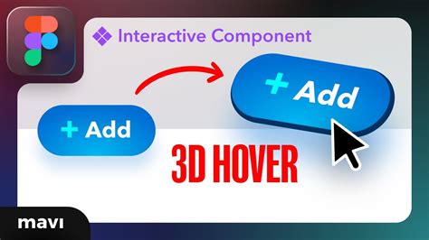 3D Button Hover Figma Interactive Component Tutorial YouTube